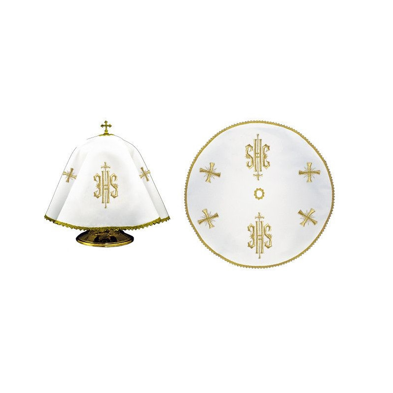 Veil for ciborium embroidered with IHS (20) - Best Catholic Shop