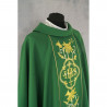 Gothic green chasuble embroidered - plain fabric (45) - Image 2
