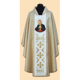Chasuble with image of Cardinal Stefan Wyszynski