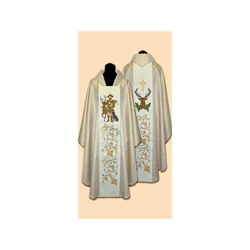 Chasuble with the image of St. Hubert (2) - Best Catholic Shop