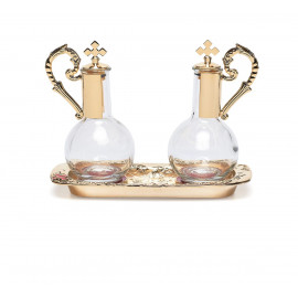 Glass cruet + tray (7)