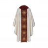 Gothic chasuble, embroidered cross - liturgical colors (5) - Image 4