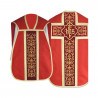 Roman chasuble - damask fabric IHS (30) - Image 1