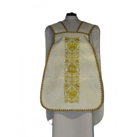 Roman chasuble IHS - ecru (13)