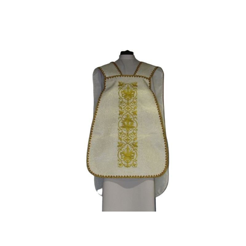 Roman chasuble IHS - ecru (13) - Best Catholic Shop