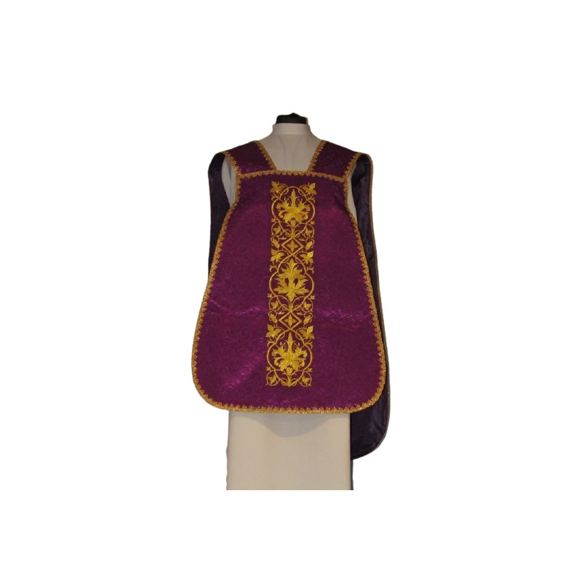 Roman chasuble IHS - violet (14) - Best Catholic Shop