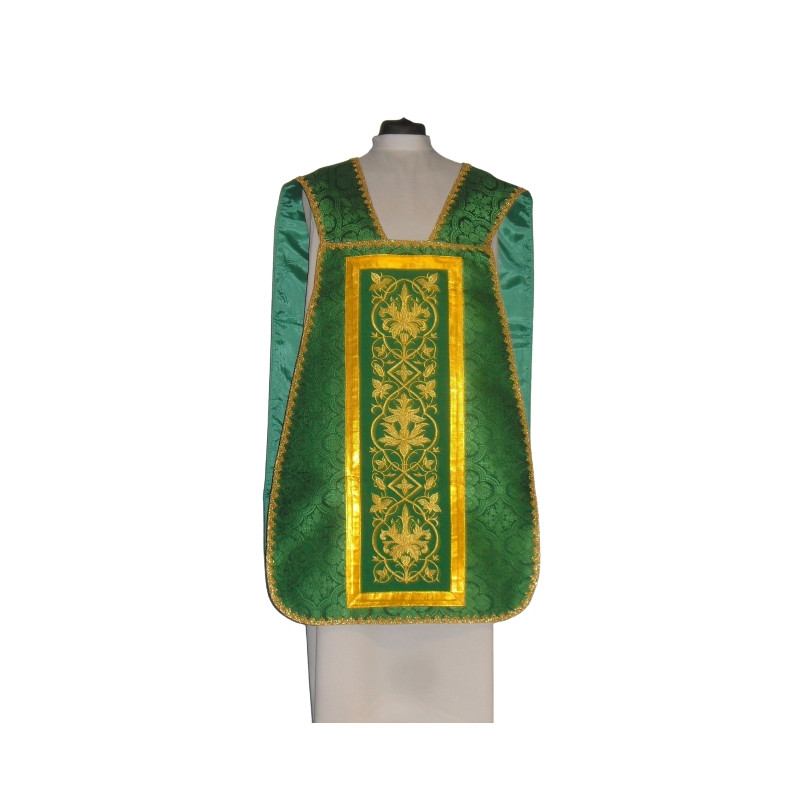 Roman chasuble green - IHS (56) - Best Catholic Shop