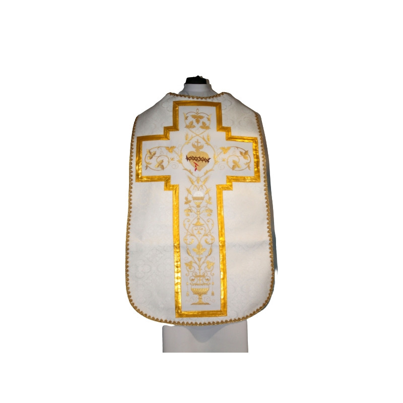 Roman chasuble - heart, chalice (48) - Best Catholic Shop