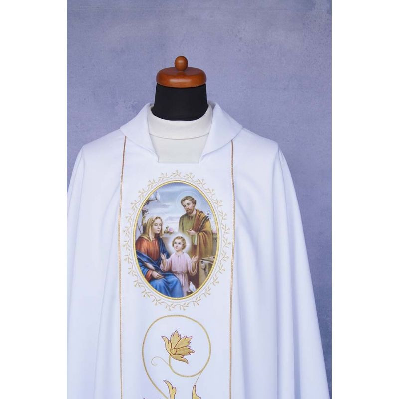 Chasuble - Holy Family (damask fabric) - Best Catholic Shop