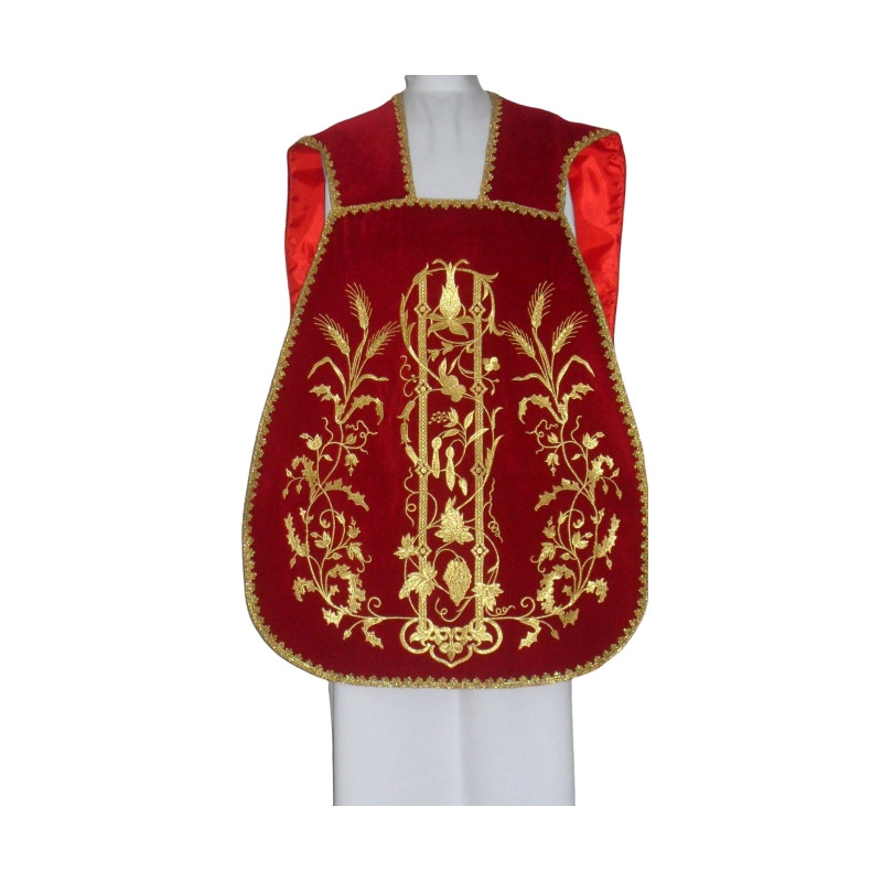 Roman chasuble velvet - Eucharistic symbol (82) - Best Catholic Shop