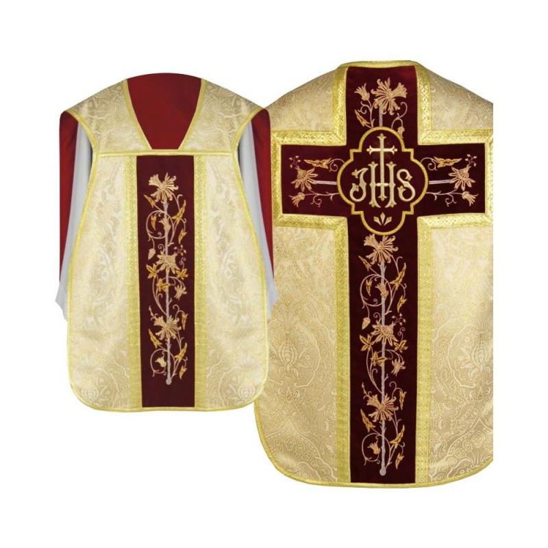 Roman chasuble IHS - gold (26) - Best Catholic Shop