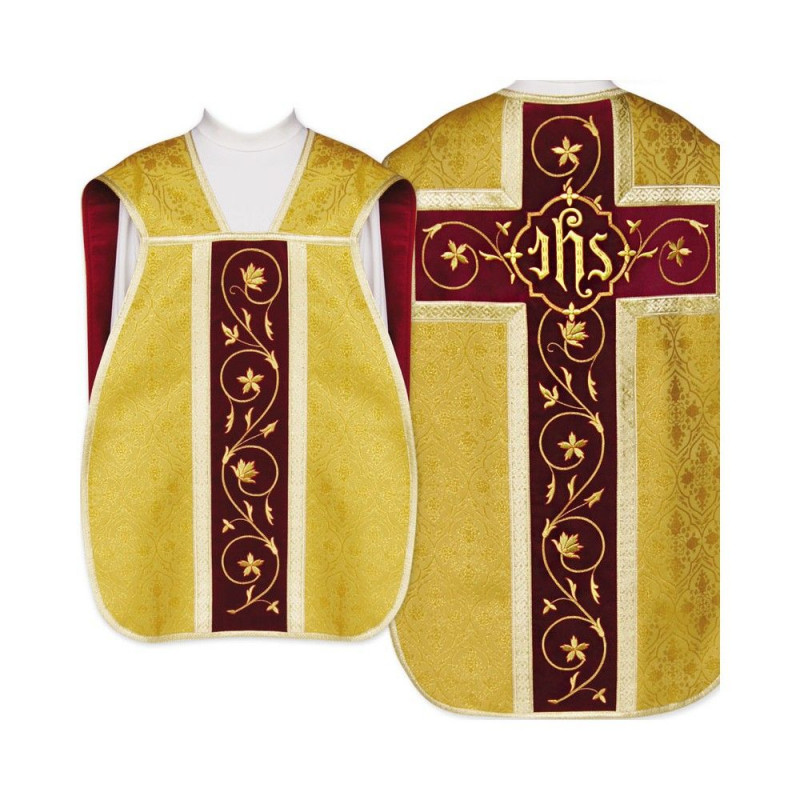 Roman chasuble IHS - gold (27) - Best Catholic Shop