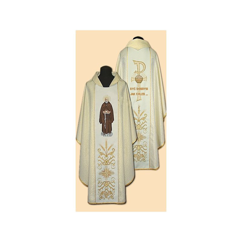 Embroidered chasuble Saint Brother Albert - Best Catholic Shop