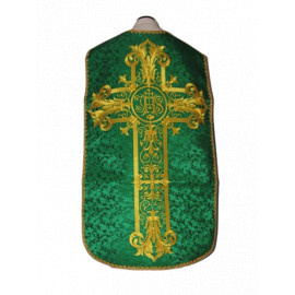 Roman chasuble green velvet (47)