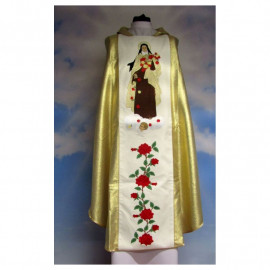 Embroidered chasuble - Saint Teresa