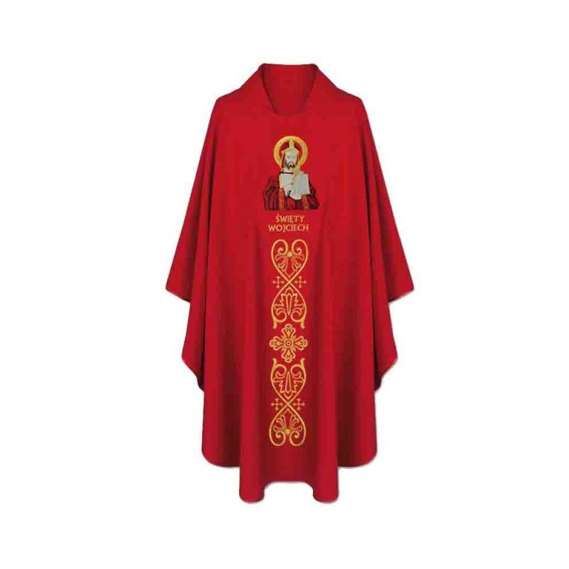 Embroidered Gothic chasuble Saint Adalbert - Best Catholic Shop