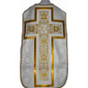 Roman chasuble white, IHS rosette (58) - Image 1