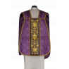 Roman chasuble purple, IHS rosette (57) - Image 2