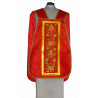 Roman chasuble red, IHS rosette (54) - Image 2