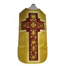 Roman chasuble honey, rosette (53)