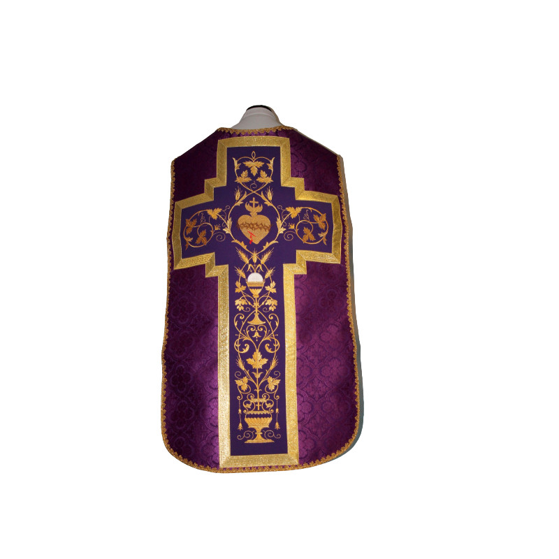 Roman chasuble purple Heart of Jesus (52) - Best Catholic Shop