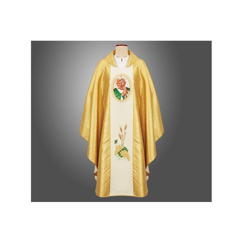 Chasuble with the image of Pope John Paul II - Best Catholic Shop