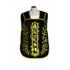 Roman chasuble black embroidered IHS, velvet (66) - Image 2