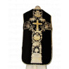 Roman chasuble embroidered black, Alpha and Omega (63) - Image 1