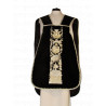 Roman chasuble embroidered black, Alpha and Omega (63) - Image 2