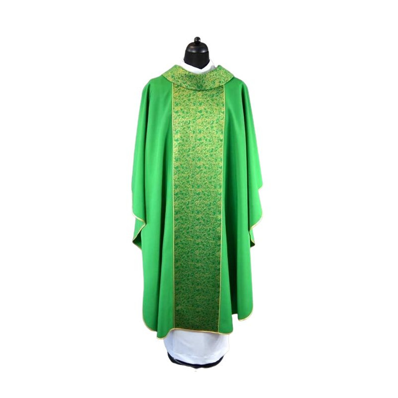 Elegant chasuble in green - Best Catholic Shop