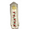 Embroidered chasuble with the Heart of Jesus - plain fabric - Image 2