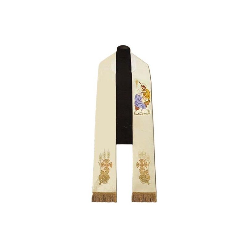 Priest stole, Christmas pattern (219) - Best Catholic Shop