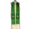 Embroidered cope - IHS green - rosette (1) - Image 3