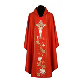 Embroidered chasuble Jesus crucified