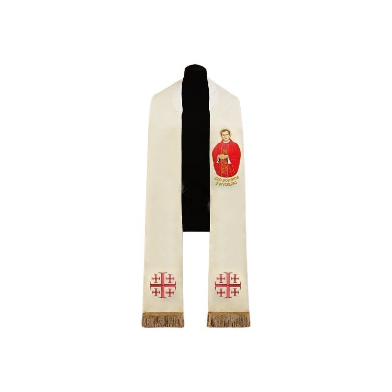 Embroidered stole - Father Jerzy Popiełuszko (40) - Best Catholic Shop