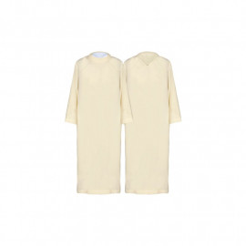 Clergy alb ecru plain fabric (4)