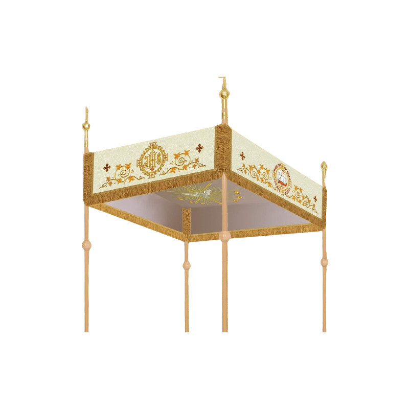 Processional embroidered canopy 120 x 160 cm (19) - Best Catholic Shop
