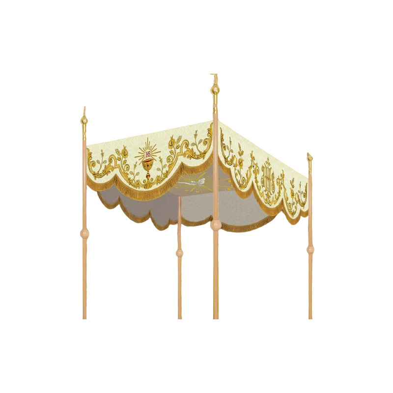 Processional embroidered canopy 120 x 160 cm (20) - Best Catholic Shop