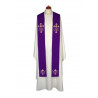 Embroidered stole - liturgical colors, rich embroidery (11) - Image 2