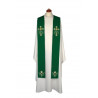Embroidered stole - liturgical colors, rich embroidery (11) - Image 4