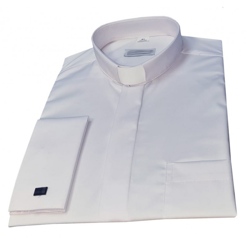 Clergy shirt - pins - 100% cotton - Best Catholic Shop