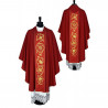 Gothic red chasuble, embroidered, stretch fabric (174K) - Image 1