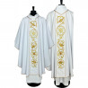 White Gothic chasuble, embroidered, stretch fabric (175K) - Image 1