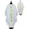 White Gothic chasuble, embroidered, stretch fabric (175K) - Image 3