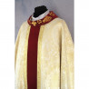 Gothic chasuble, gold, embroidered, velvet band - Image 2