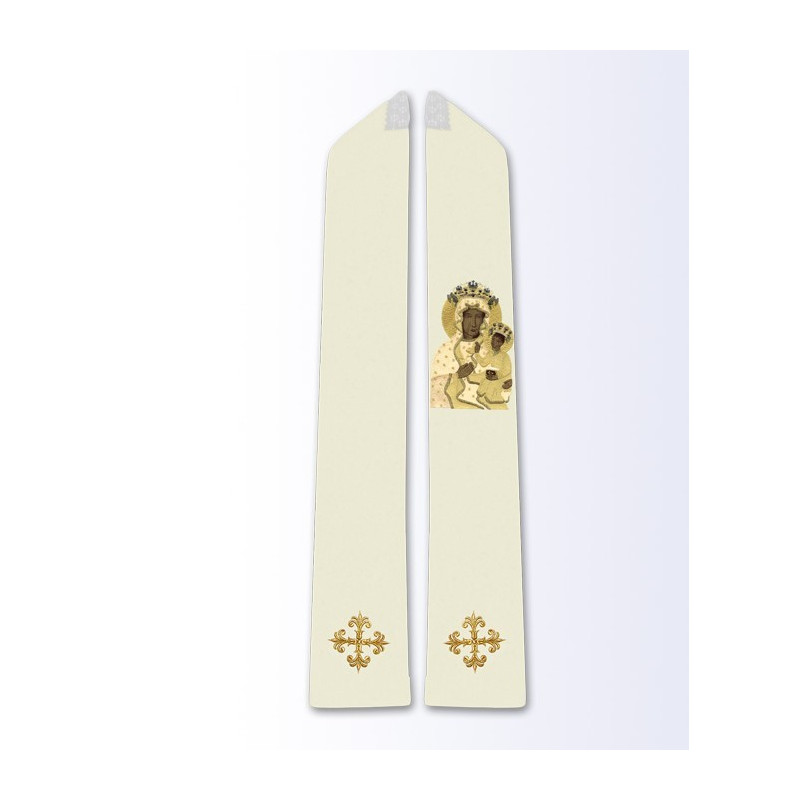 Stole with the image of Our Lady of Częstochowa - Best Catholic Shop