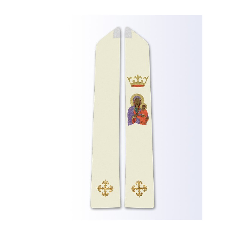Stole with the image of Our Lady of Częstochowa - Best Catholic Shop