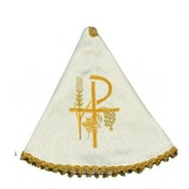 Ciborium Veil - ecru color, embroidered (2)