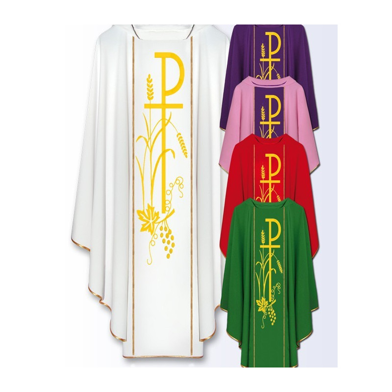 Chasuble with Computer-Embroidered Stole (1) - Best Catholic Shop