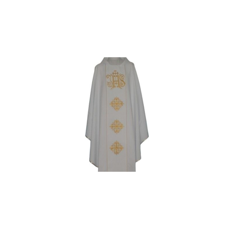 Chasuble IHS with computer-embroidered belt (11) - Best Catholic Shop